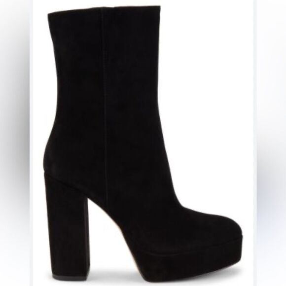 STUART WEITZMAN
Suede platform ankle boots
$750 women Sz 11 new 
Color: black - Picture 1 of 5